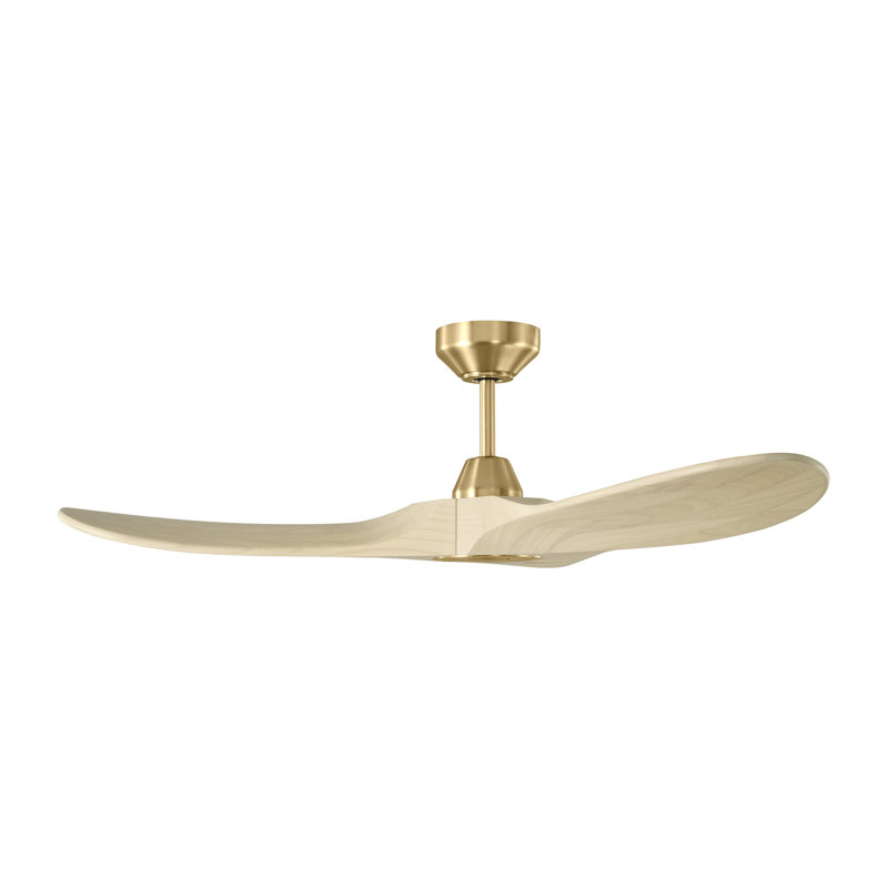 Visual Comfort Fan Maverick Smart 44 Indoor Ceiling Fan with Threaded Downrod, Dark Walnut blades and Handheld Remote