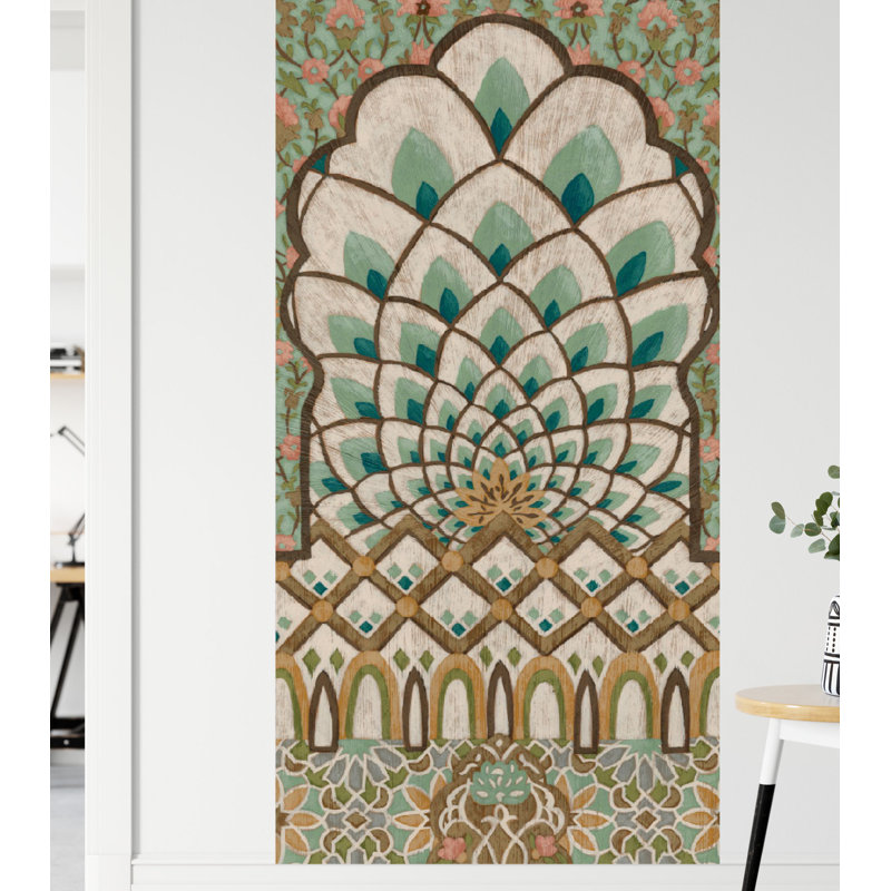 Norge Peacock Tapestry I 8' L x 45" W Wall Mural