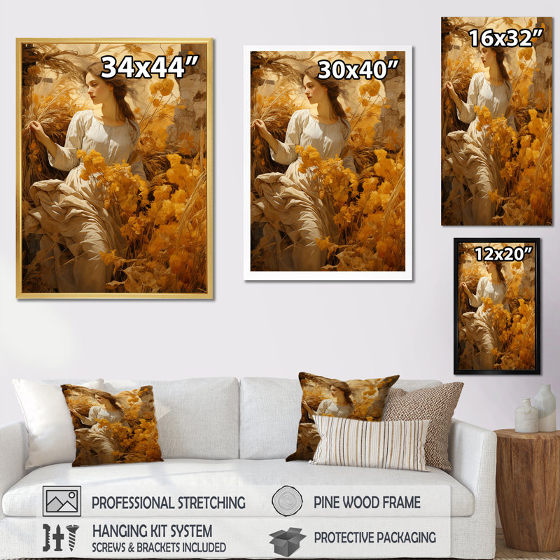 Impression de toile sur toile, Toile tendue, H 32 po x l 16 po