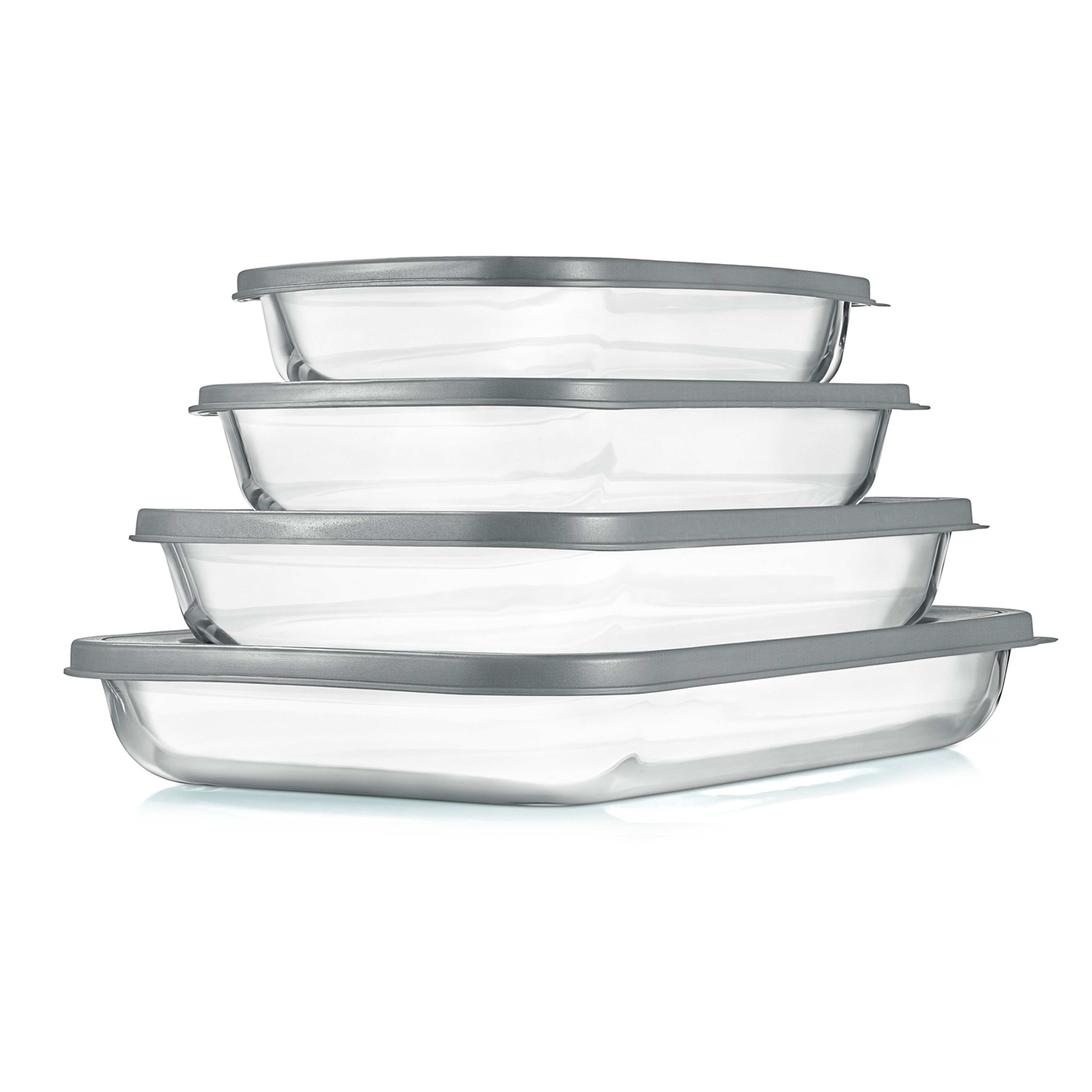 NutriChef 4Piece Glass Bakeware Set with Lids & Reviews Wayfair Canada