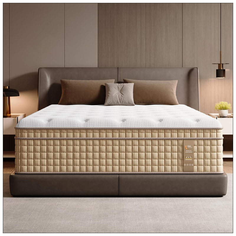12 Inch Mattress Hybrid Innerspring Mattress With Gel Memory Foam Fiberglass-Free Medium Plush Certipur-US Certified 80 Inch