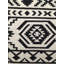 Tapis noir / blanc en laine tissé à plat à la main Treadaway-852770108