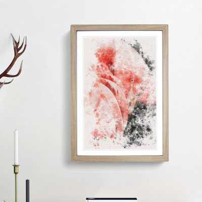 Pink Flamingo - Framed Print