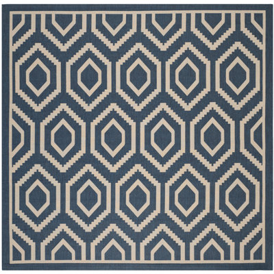 Tapis d'intérieur / extérieur à motif géométrique Deedrick