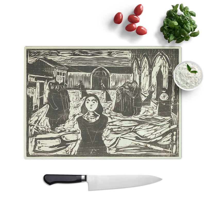 The Last Hour by Edvard Munch Chopping Board, 28.5cm W x 39cm L