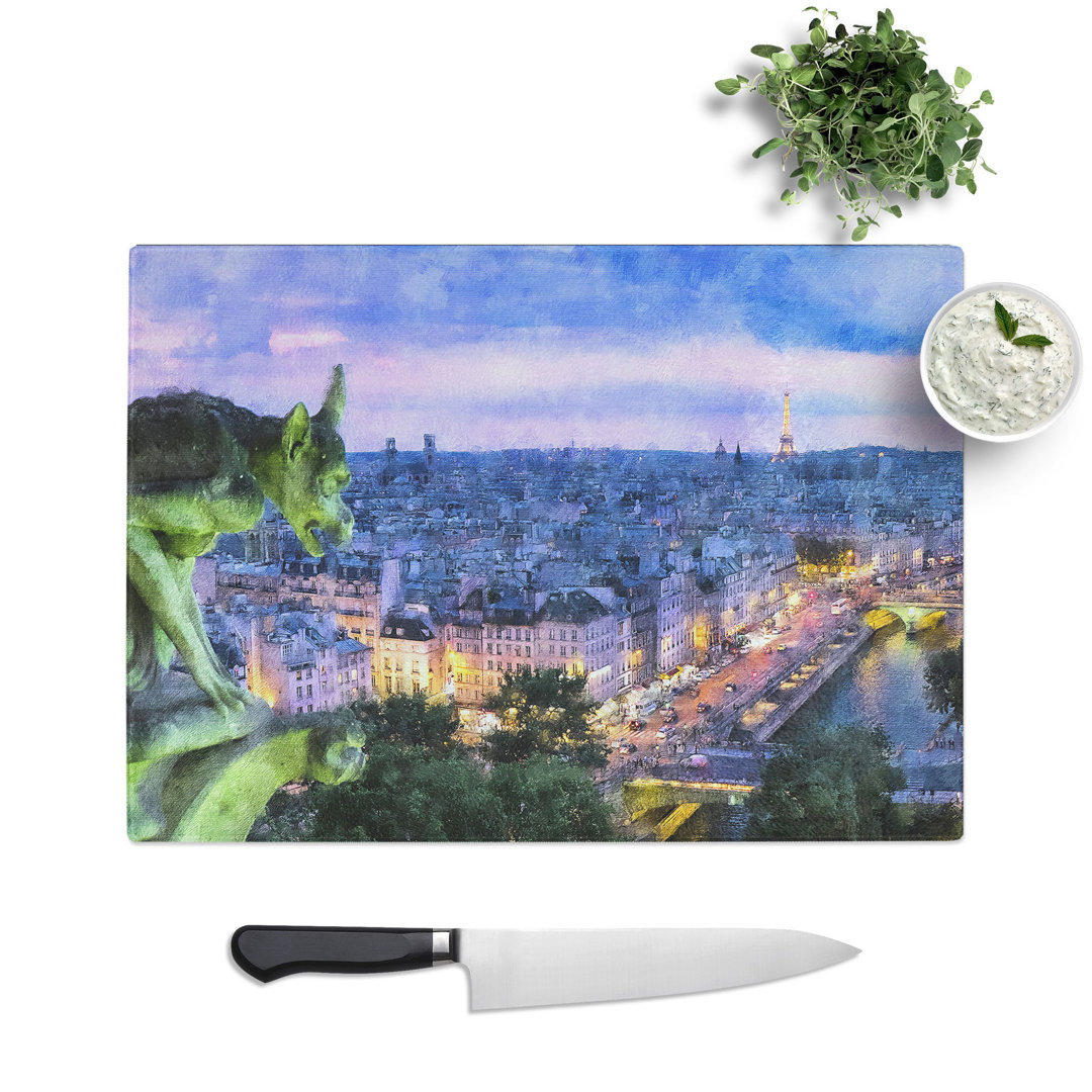 Paris Skyline Vol.2 Painting Chopping Board