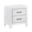 Table de chevet moderne 1pc avec quincaillerie 2X tiroirs