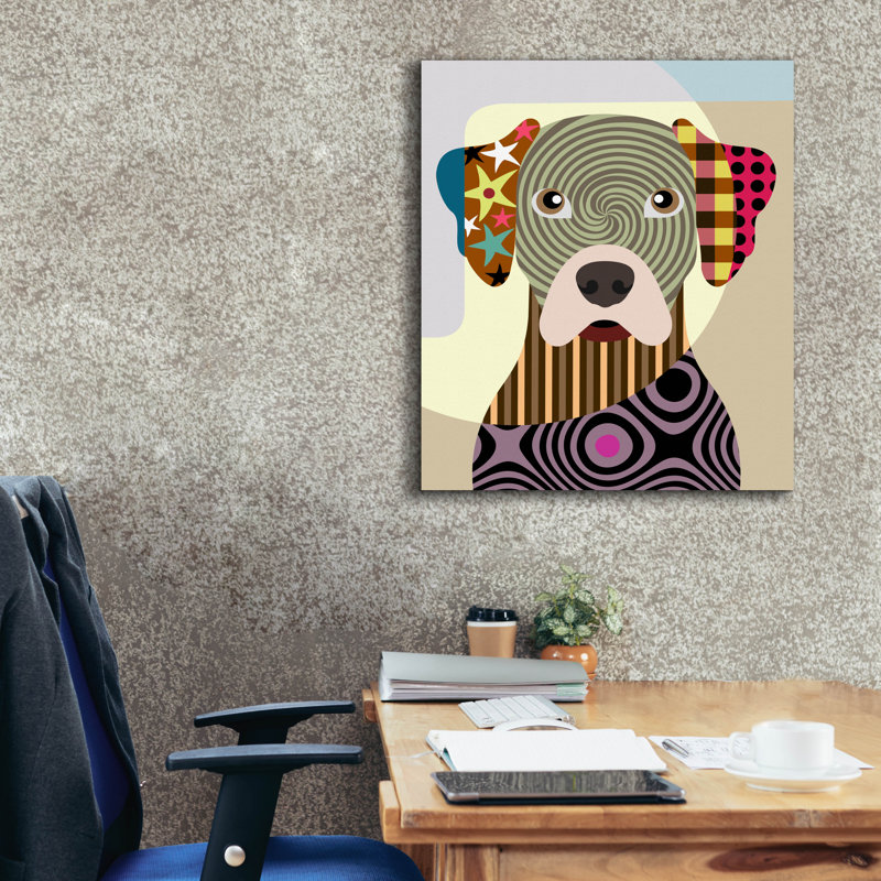"Rhodesian Ridgeback" par Lanre Adefioyue, H 30 po x l 26 po x P 1,5 po