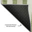 Tapis vert Prisco lavable à la machine de qualité supérieure-1401676227