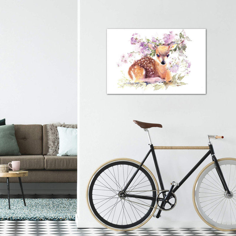 Fauve en fleurs par Marina Ignatova - reproduction, Toile tendue, Pas de tapis, H 32 po x l 48 po x 1,5 po