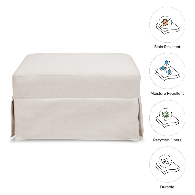 Crawford Ottoman, Cream
