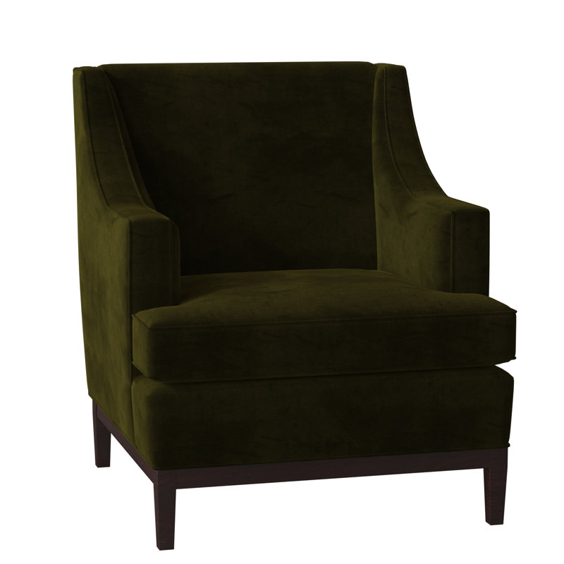 Cardiff Armchair, Avery Zinc, Black Walnut