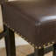 Tabouret de comptoir de 30 pouces en simili cuir brun (ensemble de 2)