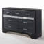 Commode 7 tiroirs Naima, finition noire