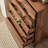 Solid wood black walnut vintage locker