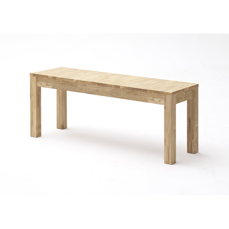 Cropper Solid Wood Bench, Beech heartwood, 47cm H x 145cm W x 35cm D