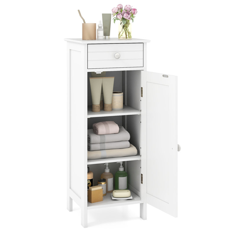 Freestanding Bathroom Cabinet, White