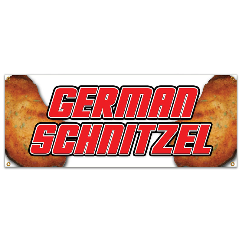 Signe de bannière de schnitz allemand, saucisse, saucisses, bière maison, bière