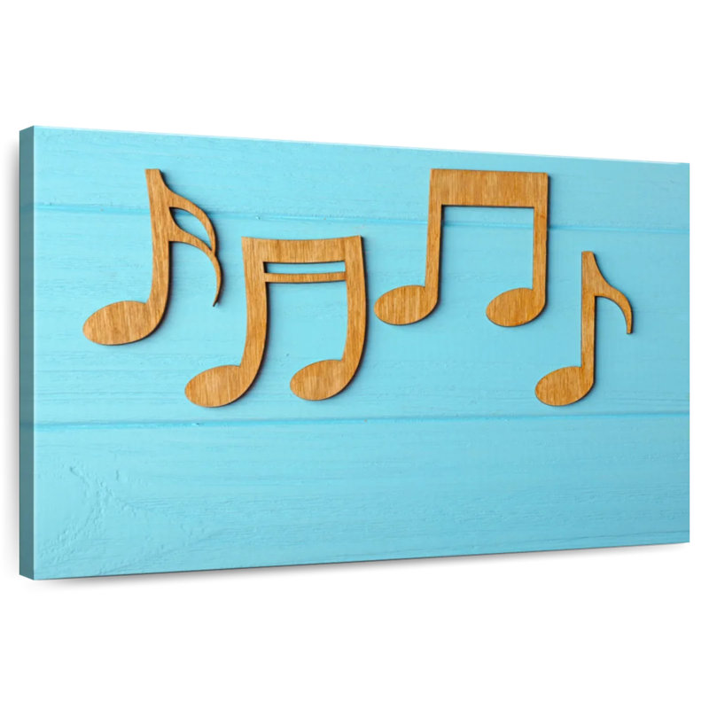 Abarca Wooden Music Notes, 20" H x 30" W