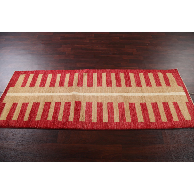 Tapis de couloir oriental en laine Gabbeh Kashkoli