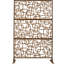 Cloison d'intimité en métal de 76 po H48 po - Brun pour terrasse, balcon, pelouse, jardin, extérieur et intérieur Ps114-124879590