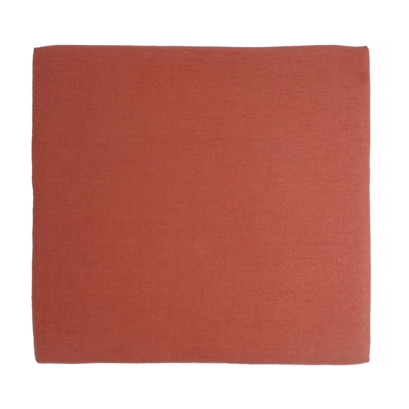 Repose-pieds rectangulaire rembourré en tissu