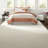 Elegant Farmhouse Bedding Sets, Cotton Comforter, Coral Queen