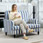 115cm Velvet Armchair-601698499