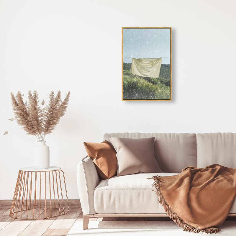 Floating Cotton I Print by Oliver Gal, 46"H x 31"W, Gold Floater Frame