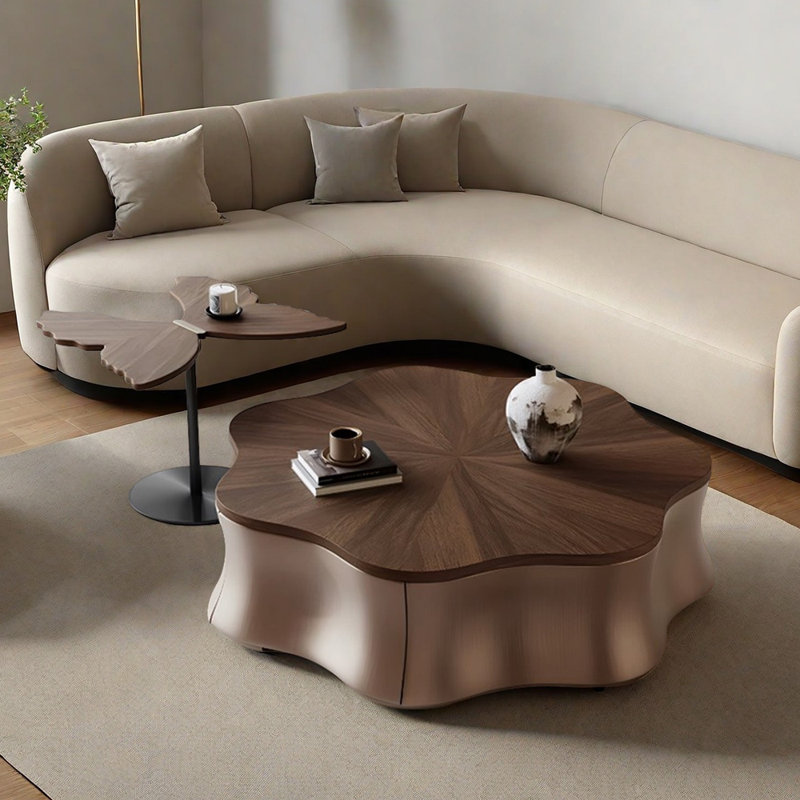 Conception créative d'une table basse non conventionnelle