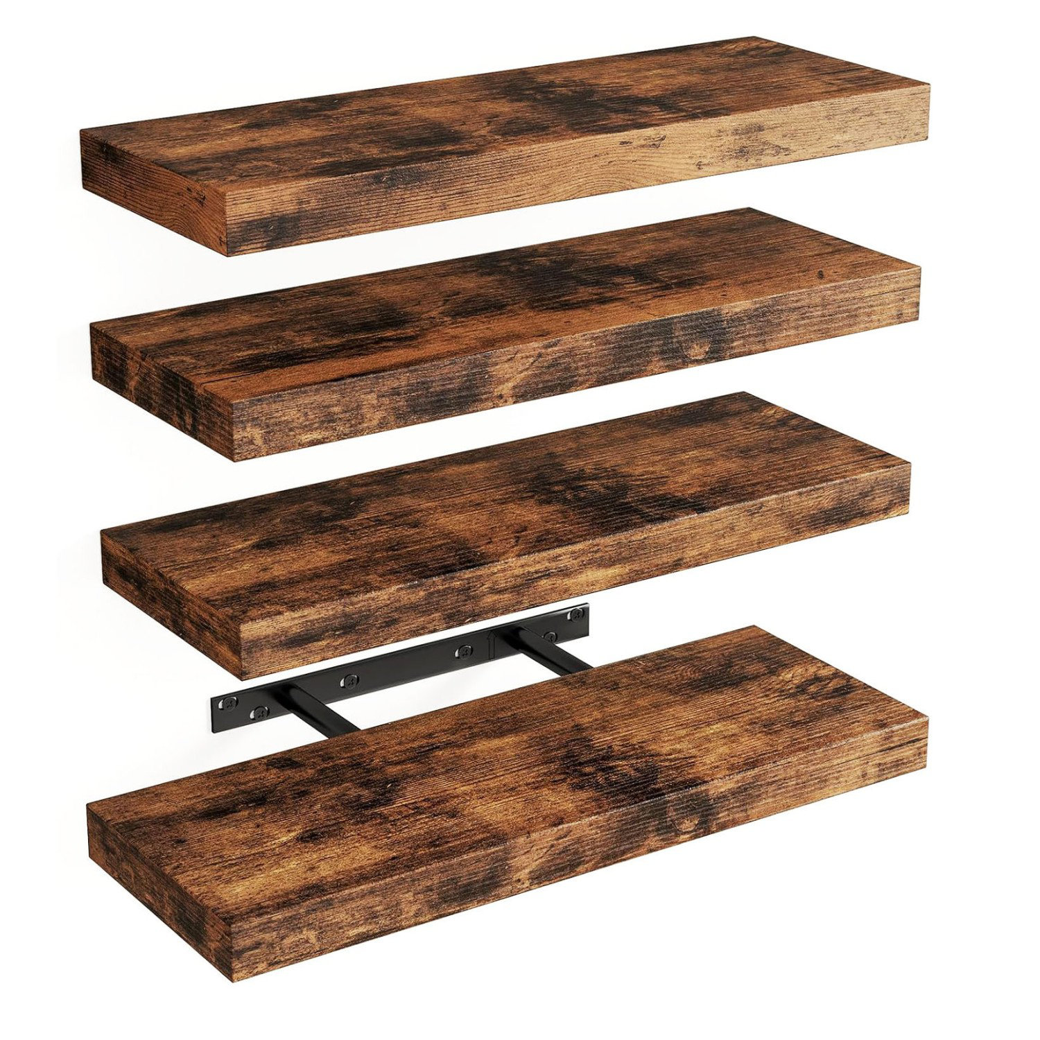 QICQA Floating Shelves for Wall, Set of 4 | Wayfair