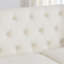 Modern Sofa59- Canapé Chesterfield en velours, canapé 2 places, dossiers capitonnés capitonnés avec accoudoirs cloutés et 2 coussins, appartement, bureau