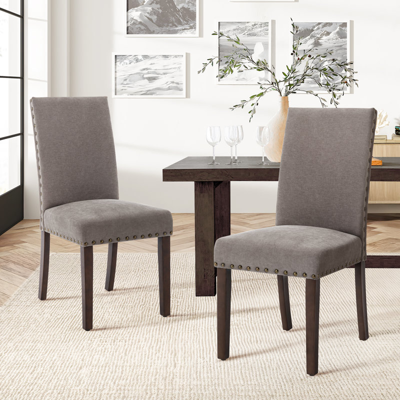 Chaises de salle à manger Bontrager, Taupe