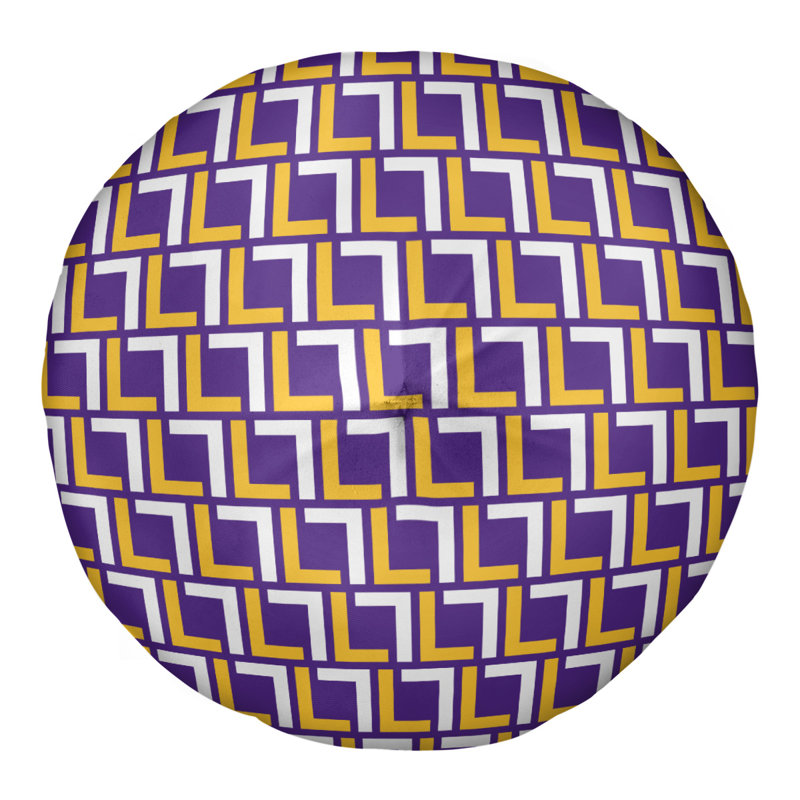 Housse de coussin Minnesota Football Luxury, 30'' x 30'', Mauve / doré / blanc