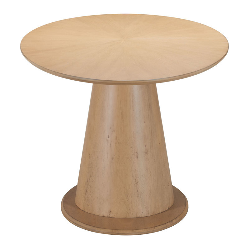 Table de salle à manger ovale en bois massif 71 po