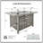 Outdoor 43" Propane Gas Fire Pit Table, 60000 BTU Rectangular Open Weave Wicker Fire Pit With Glass Wind Guard For Outside Patio Deck Garden Backyard-114839081