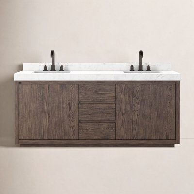 Oak Double Bathroom Vanity
