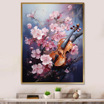 «Violon and Nature Harmonic Hues I» sur toile