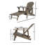 Chaise Adirondack pliante rustique avec bois d'acacia
