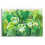 Art mural en verre rouge «Chlorophyl Mohito Cats» par Oxana Zaika par Red Barrel Studio®-894982582