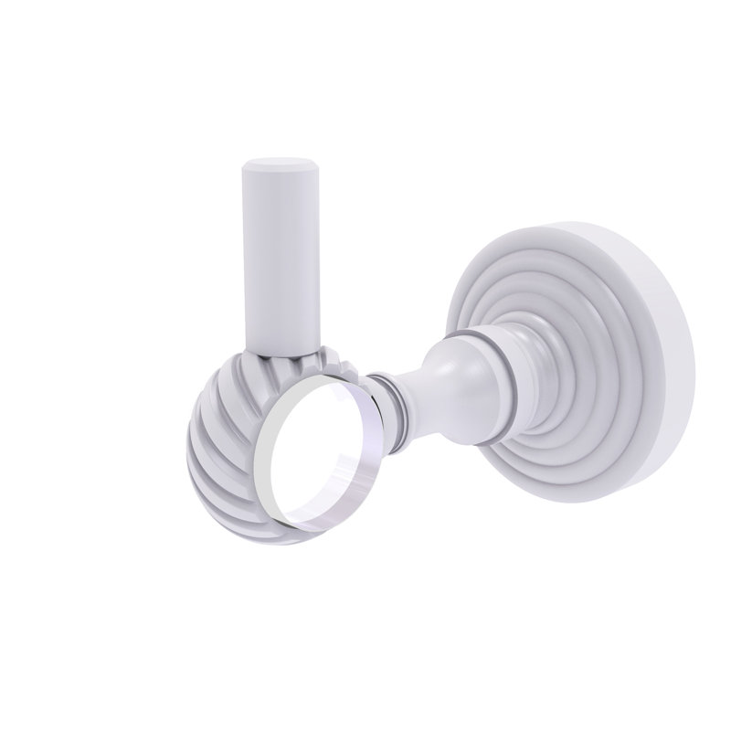 Jarrell Wall Mounted Robe Hook, Matte White