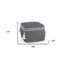 Repose-pieds bleu 18% 18 po 18 po
