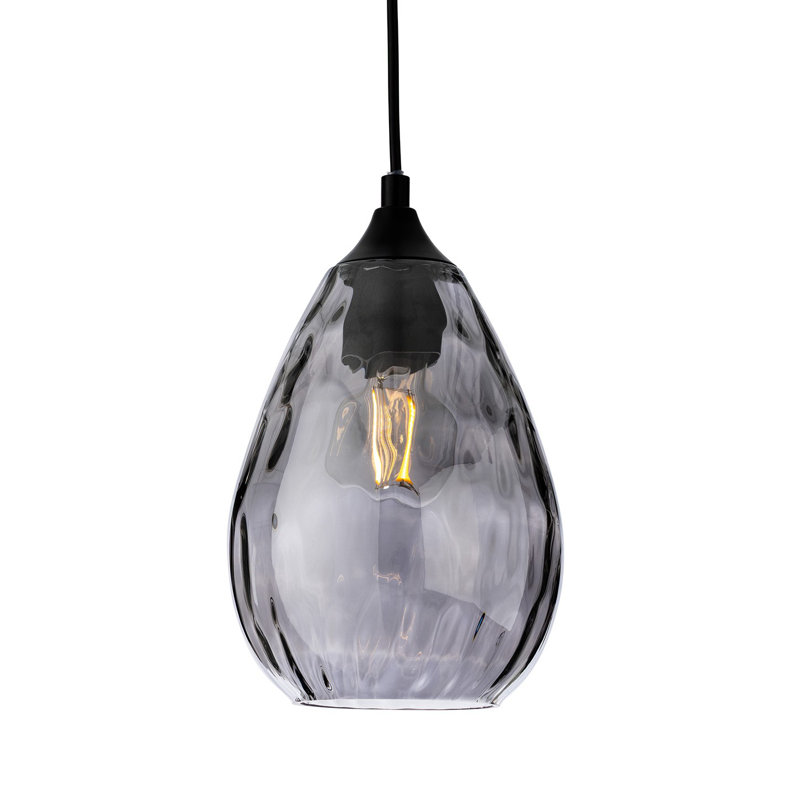 1 - Light Black Kitchen Island Pendant, Grey 