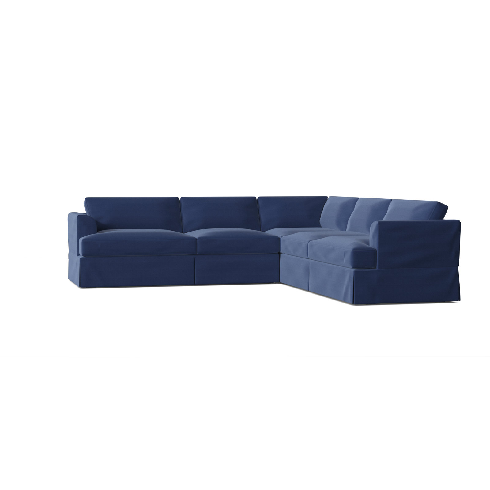 Lucia L-Sectional, Right Hand Facing, Canvas Navy Sunbrella® Canvas