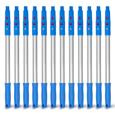 20" Aluminum Pole with Click / Lock Adapter Cone, 12 Pack