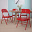 Double Braced Metal Folding Chair-1898137925