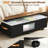 Under Bed Storage with Wheels, Height Adjustable Rolling Storage Containers with Clear Lids, 2 Pack (Black)-1815268296