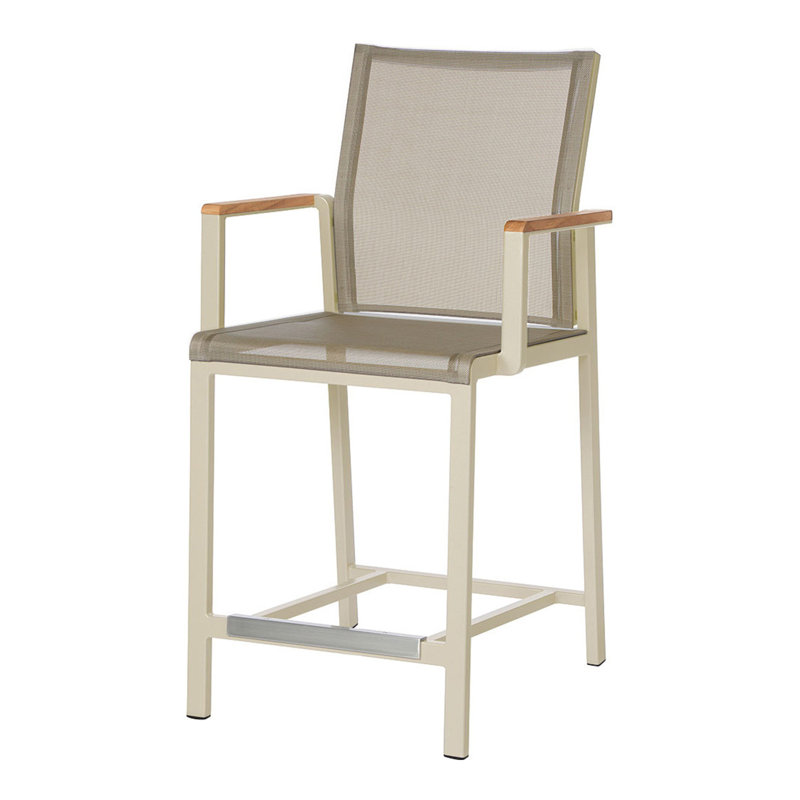Aura High Dining Outdoor Teak Lounge Chair