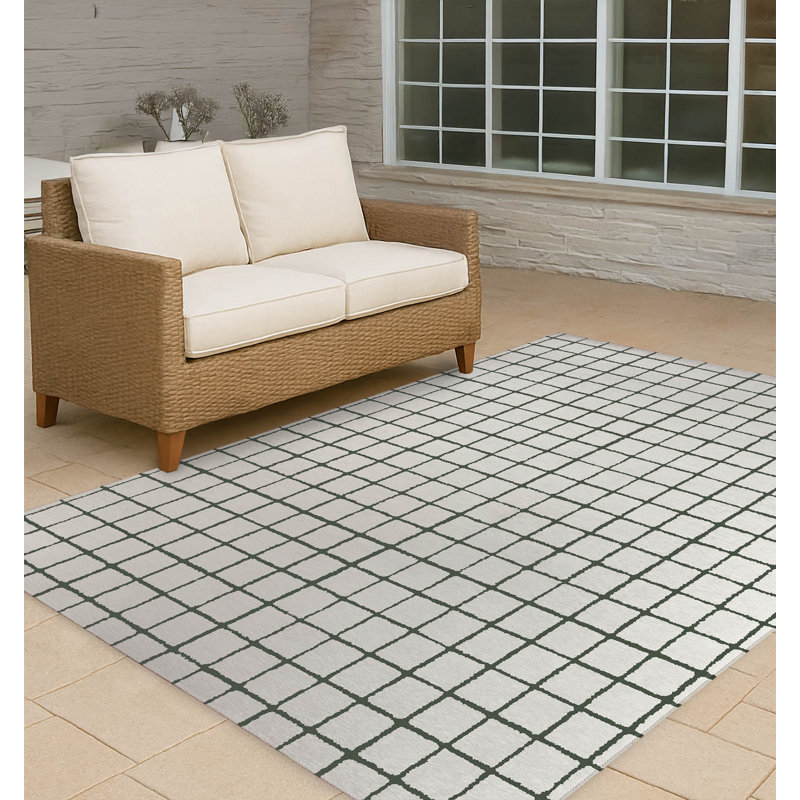 Rebar Non-Slip Outdoor Rug, Rectangle 5' x 7'