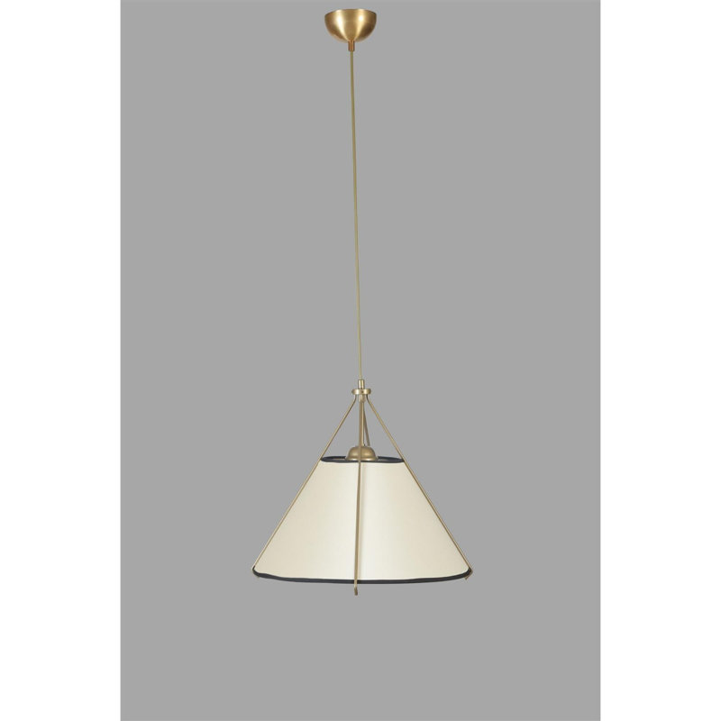 Chandle - Light Gold Pendant, Cream